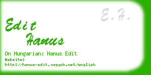 edit hanus business card